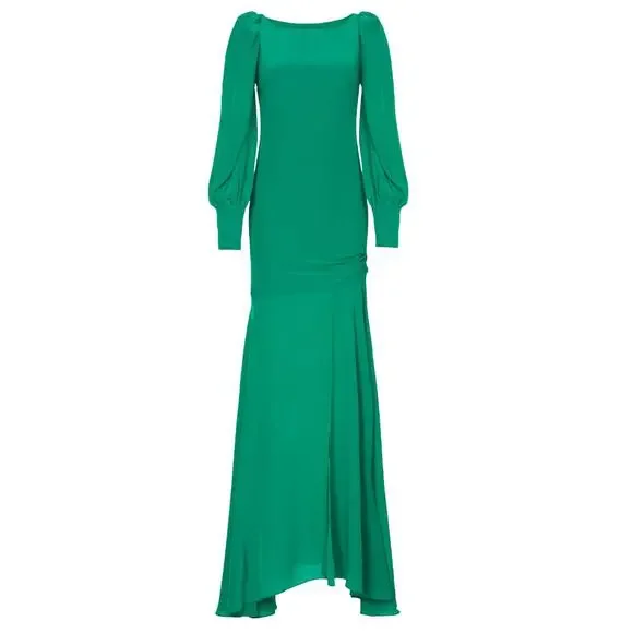 De La Vali Presley Gown in Kelly Green